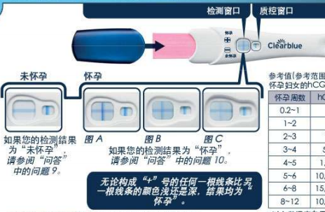 clearblue验孕测试结果