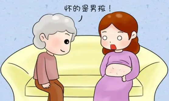 肚子较尖怀的男孩