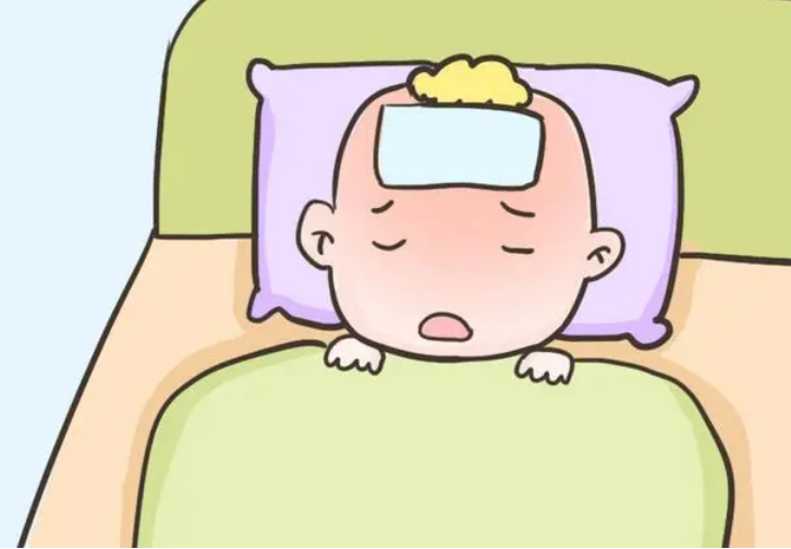 宝宝发烧可通过冷敷法来降温